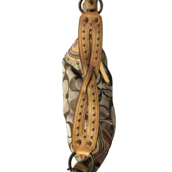 Limited Edition Coach Studded Signature Hobo Boho Shoulder Bag 2006 Prestine 932 - Picture 6 of 11